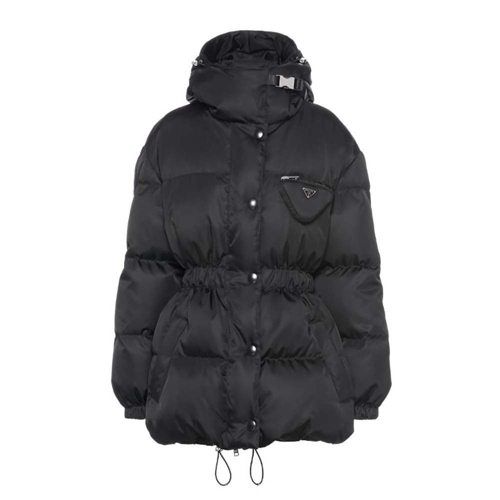 ÁO Prada Women Re-Nylon Down Jacket-Black