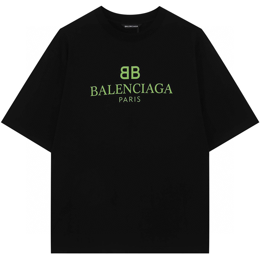 balenciaga green t logo Mens Fashion Tops  Sets Tshirts  Polo Shirts  on Carousell