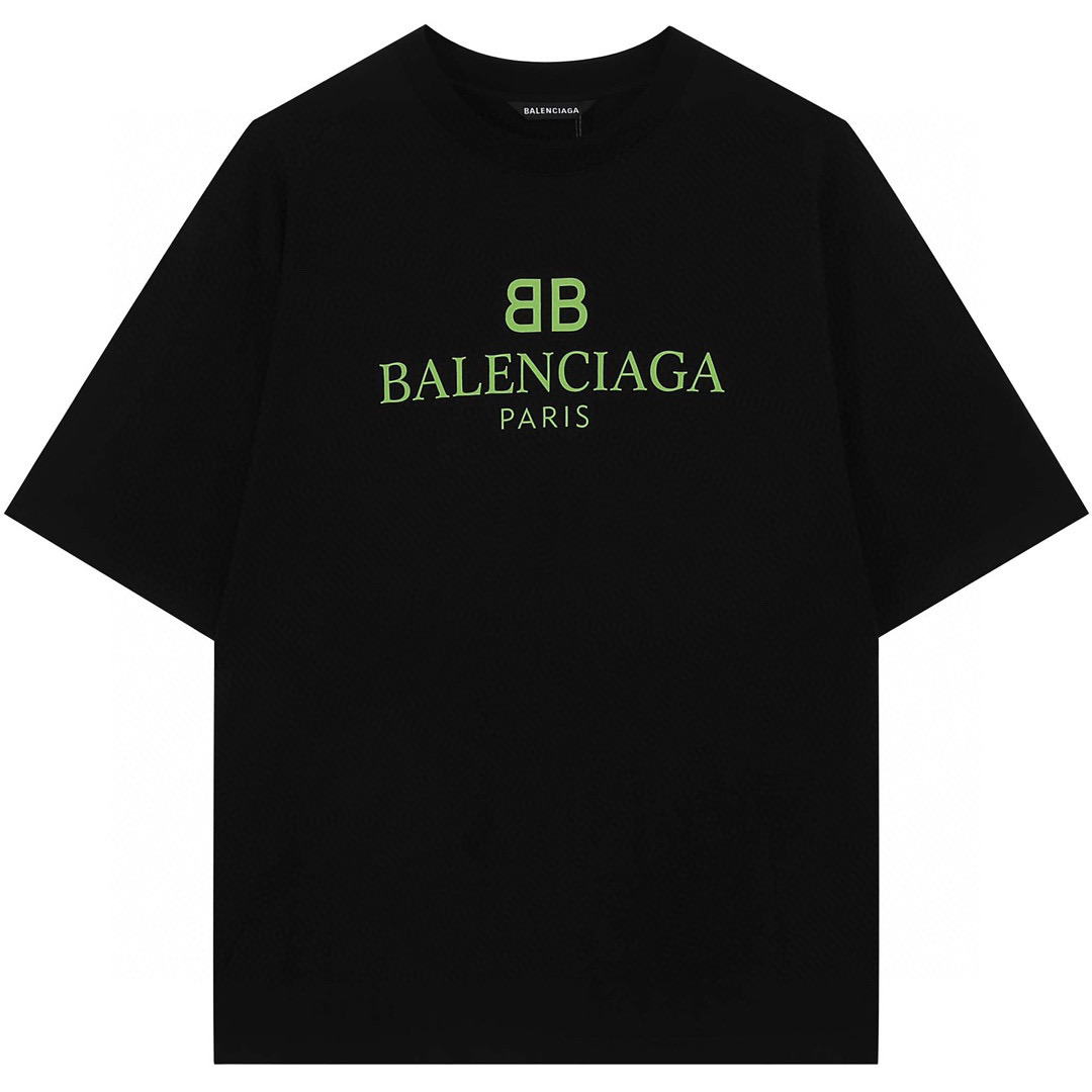 ÁO BALENCIAGA GREEN LOGO TSHIRT SS2022