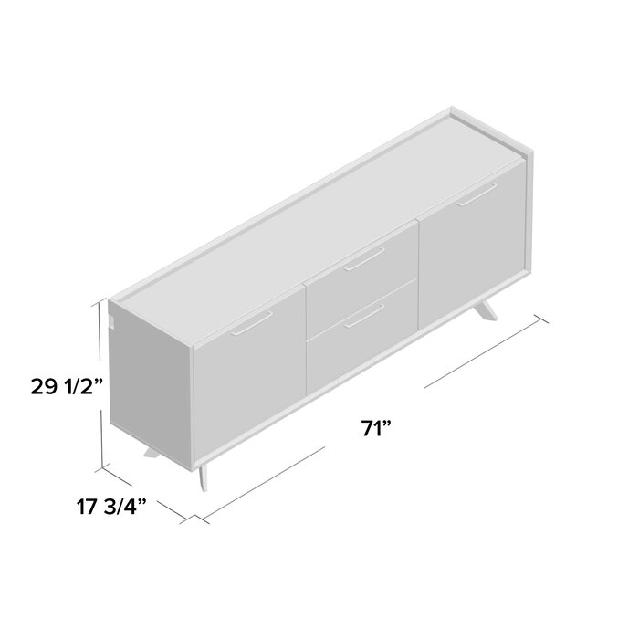 KỆ TI VI STEFANO Wide 2 Drawer Sideboard