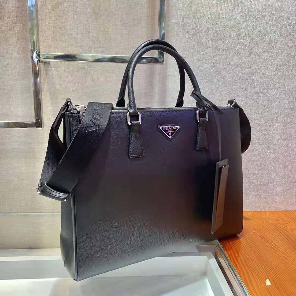 TÚI PRADA Saffiano Leather Prada Galleria Bag-Black