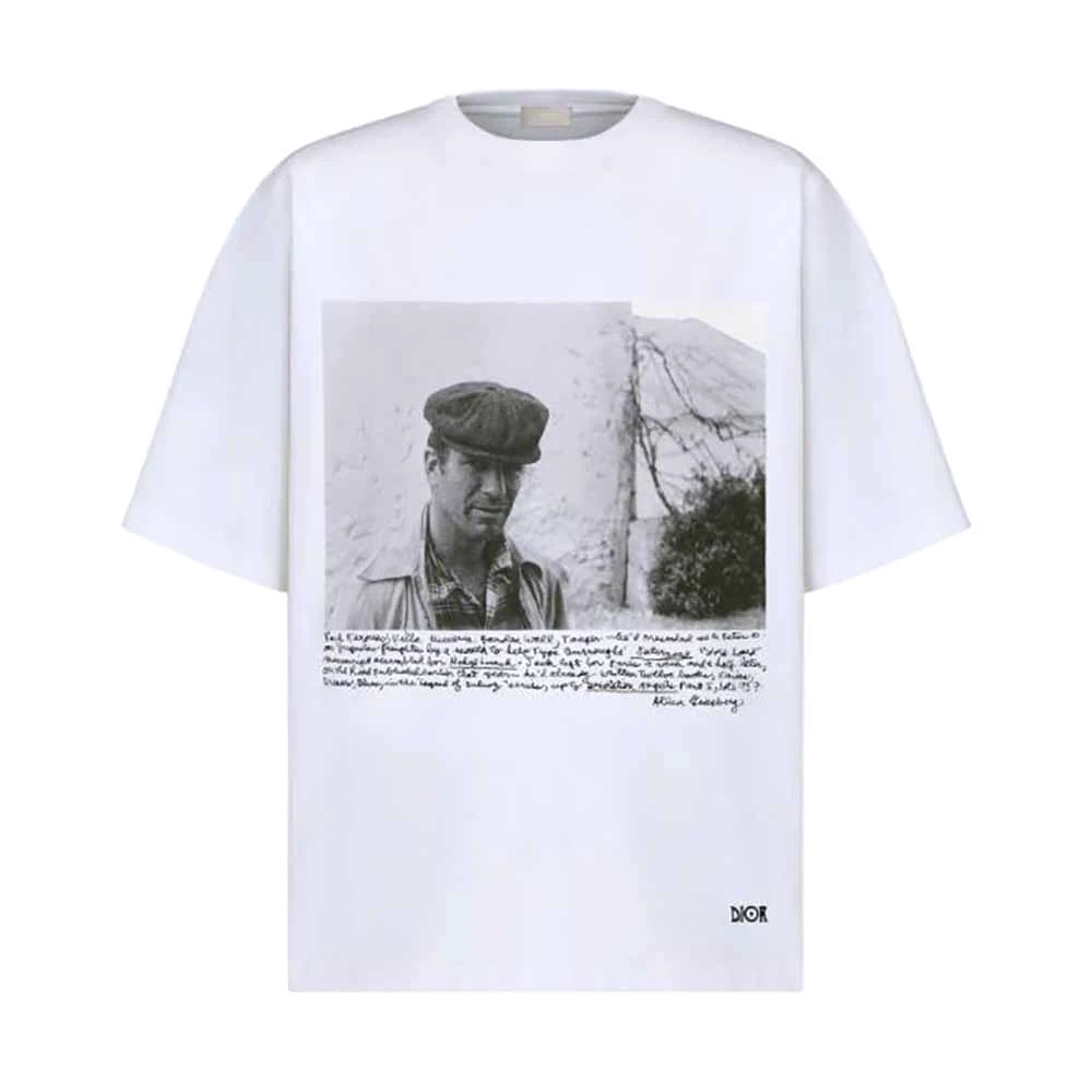 ÁO Dior and Jack Kerouac Oversized T-shirt White Cotton Jersey