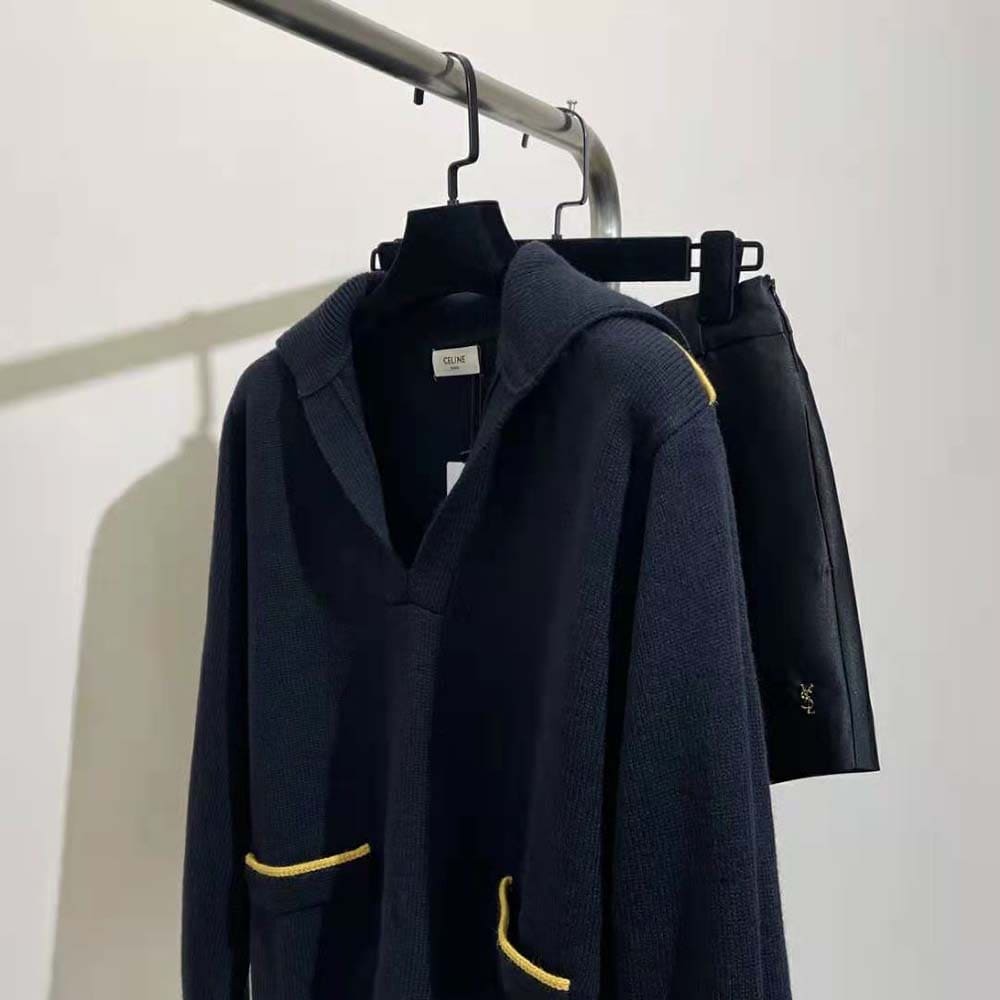ÁO Celine Women Military Vareuse Jacket in Wool