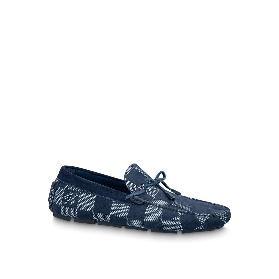 GIÀY LOUIS VUITTON LV DRIVER MOCCASIN BLUE