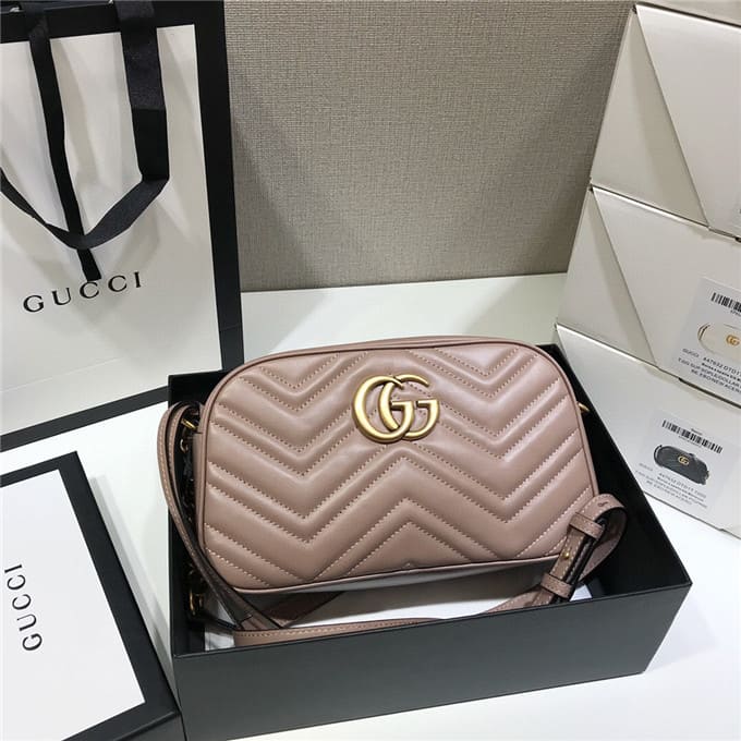 TÚI Gucci GG marmont small matelasse shoulder bag pink Top Quality