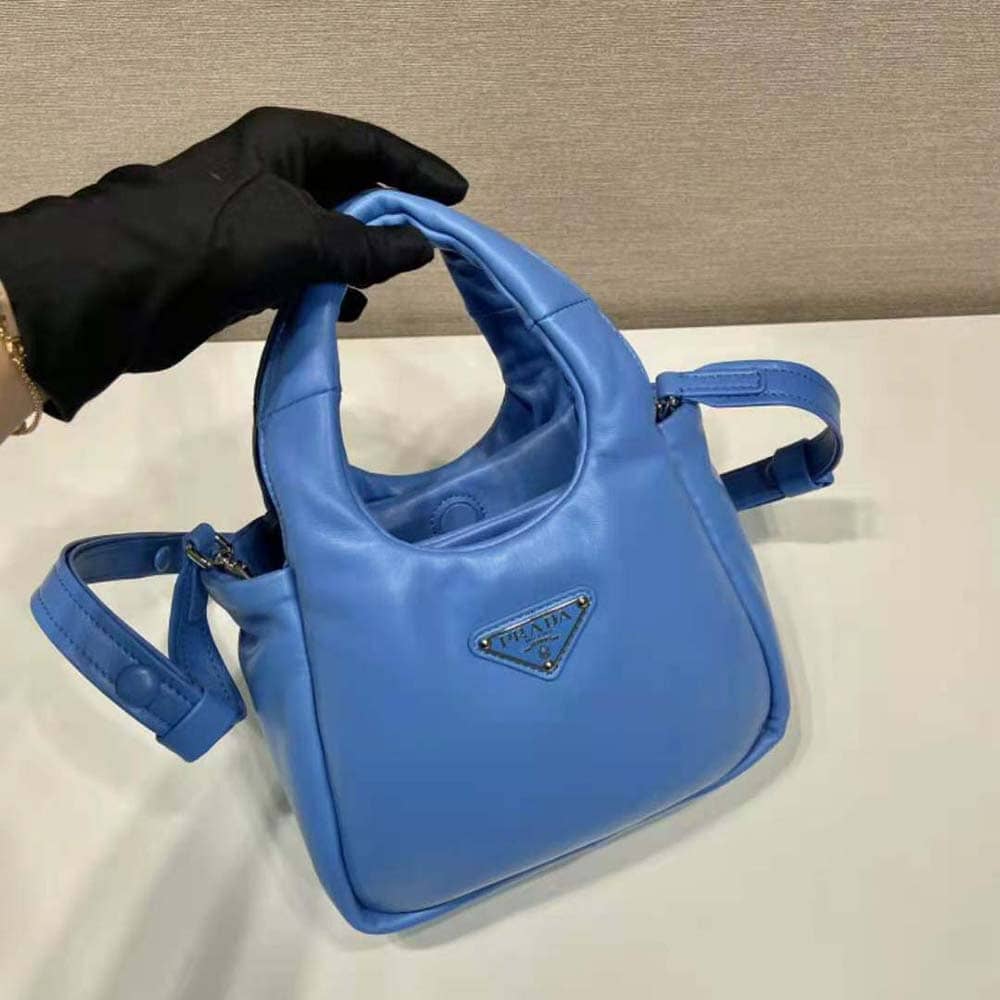 TÚI Prada Women Small Padded Prada Soft Nappa-Leather Bag-Blue