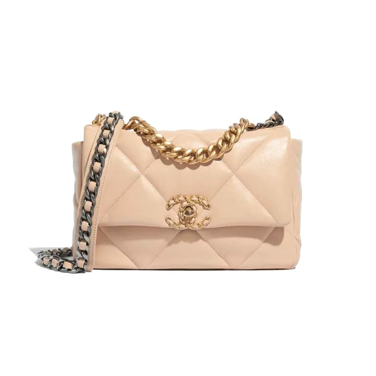 Chanel Beige Quilted Caviar Medium Double Flap Bag Gold Hardware  Madison  Avenue Couture