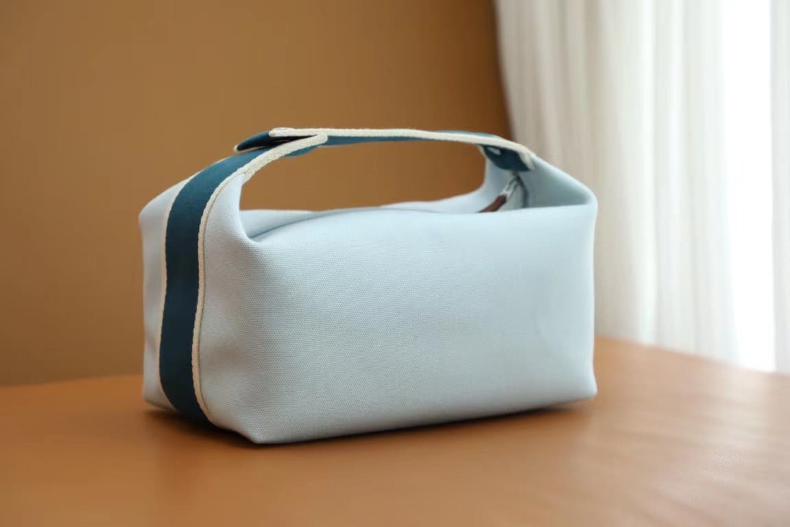 TÚI HERMES TROUSSE DE TOILETTE BRIDE A BRAC PM H MÀU XANH