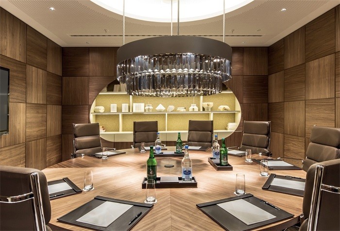 ĐÈN CHÙM phòng họp Meeting room crystal chandelier oval shape