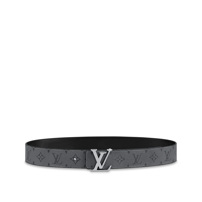 DÂY LƯNG LOUIS VUITTON LV INITIALS 40MM REVERSIBLE BLACK 2023