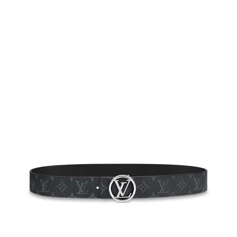 DÂY LƯNG LOUIS VUITTON LV CIRCLE 40MM REVERSIBLE BLACK 2023