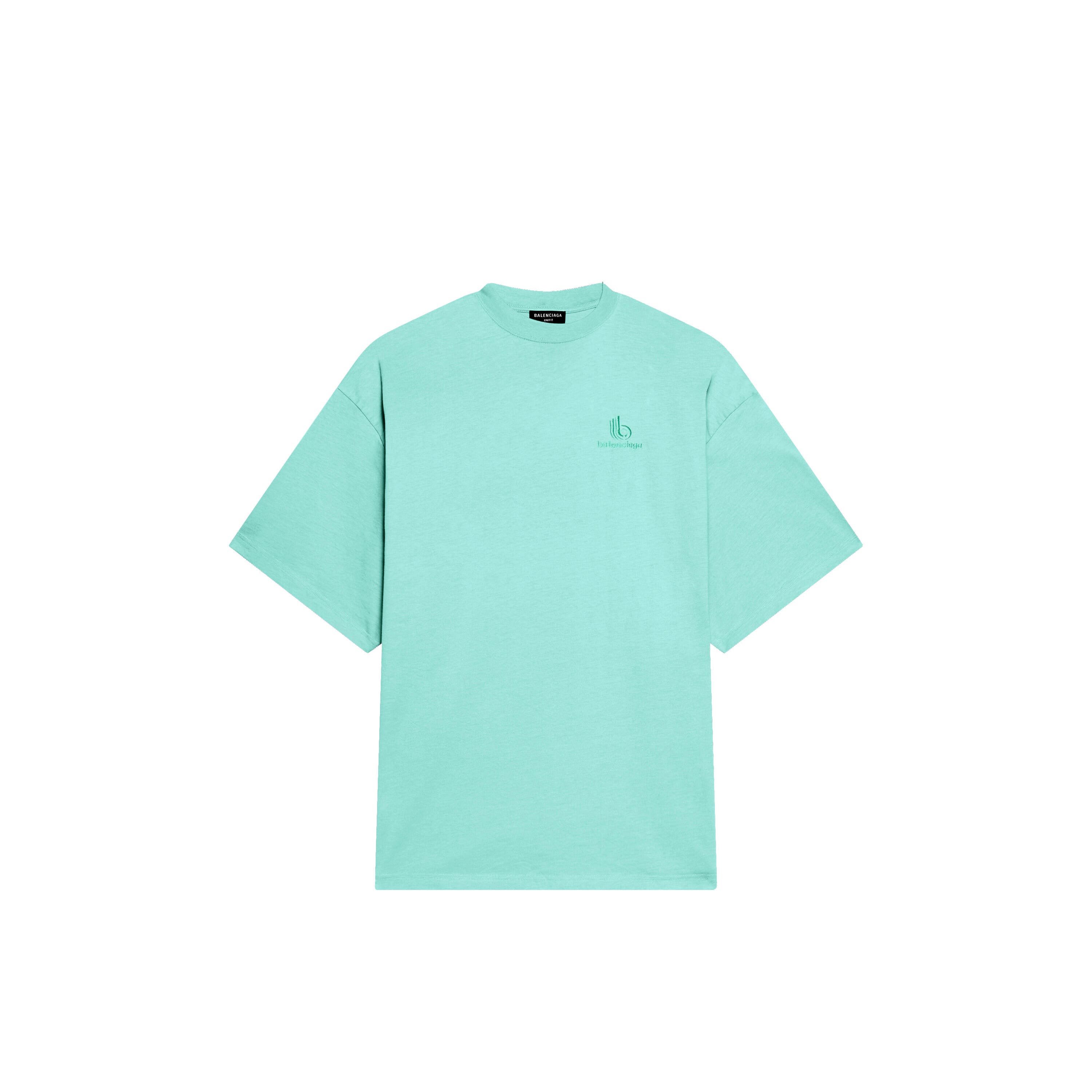 ÁO BALENCIAGA T SHIRT MÀU XANH UNISEX