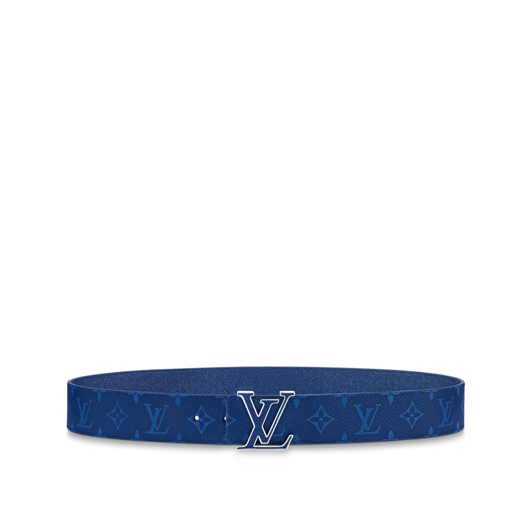 DÂY LƯNG LOUIS VUITTON LV INITIALES 40MM REVERSIBLE BLUE 2023