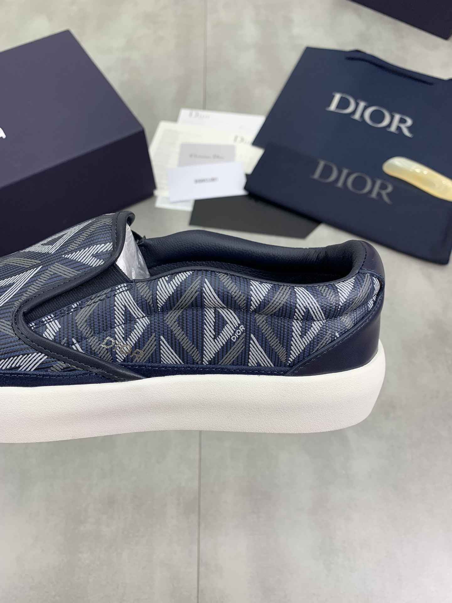 GIÀY CHRISTIAN DIOR LEATHER SLIP ON SHOES AAA