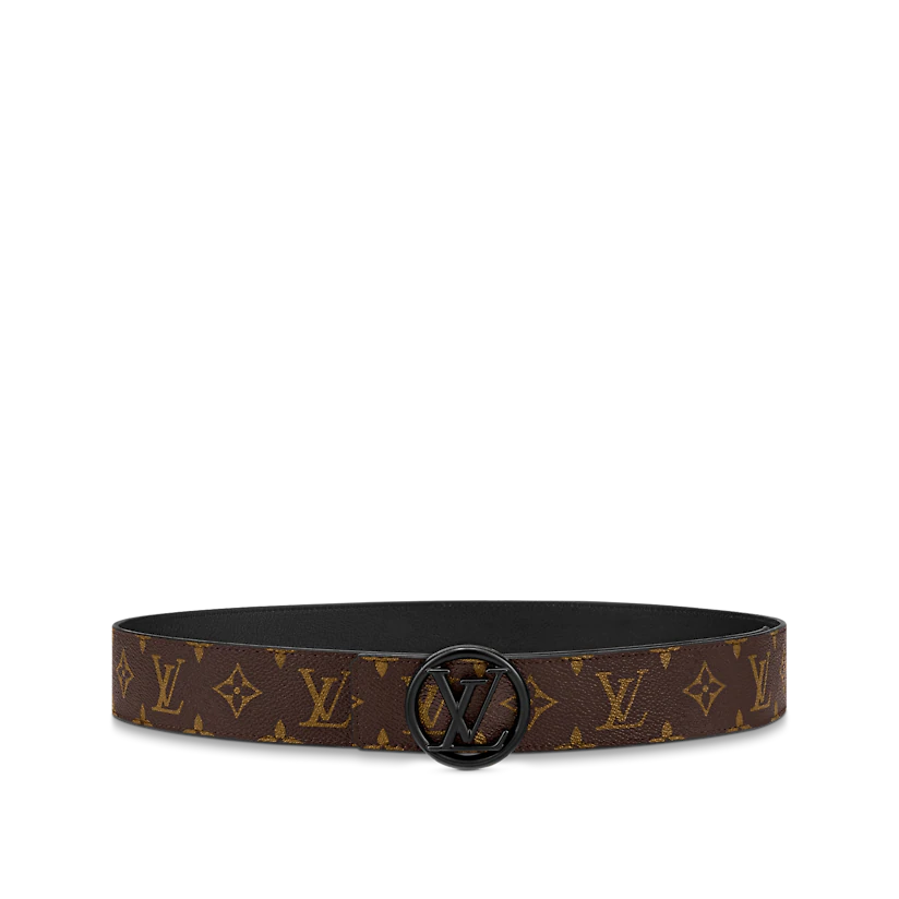 DÂY LƯNG LOUIS VUITTON LV CIRCLE 40MM REVERSIBLE BROWN 2023