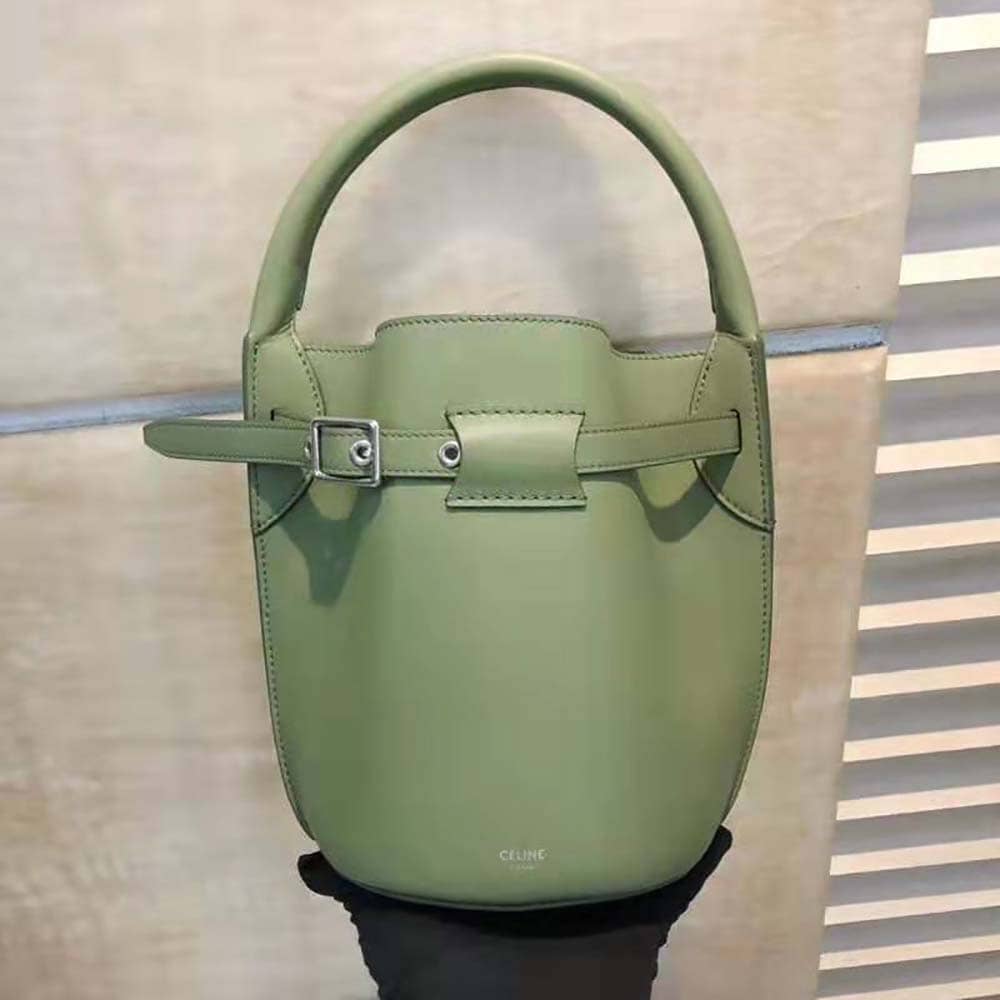 TÚI Celine Women Big Bag Nano Bucket in Smooth Calfskin-Lime