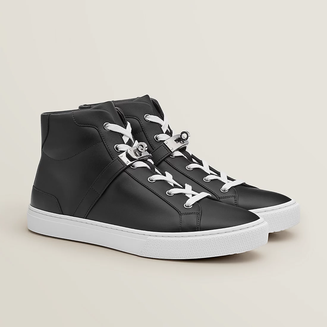 GIÀY HERMES DAYDREAM SNEAKER COWHIDE LEATHER NOIR SS2022