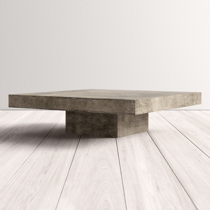 BÀN TRÀ PHÒNG KHÁCH LENO RECTANGULAR COFFEE TABLE XI MĂNG