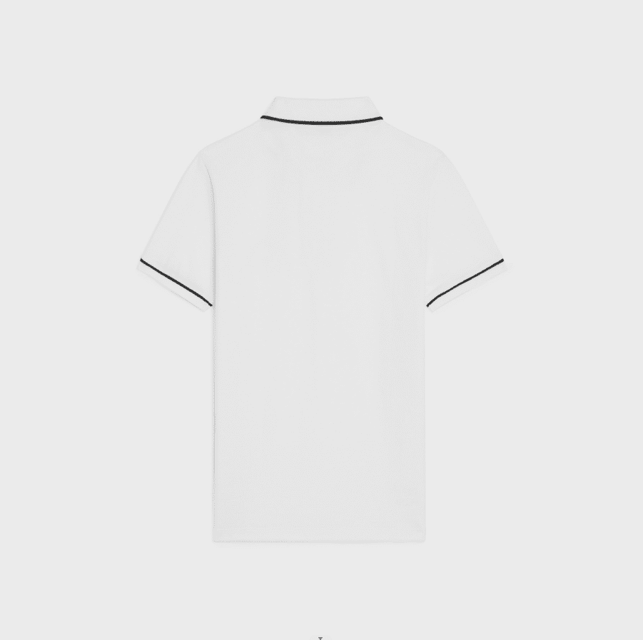 ÁO CELINE LOGO POLO SHIRT WHITE