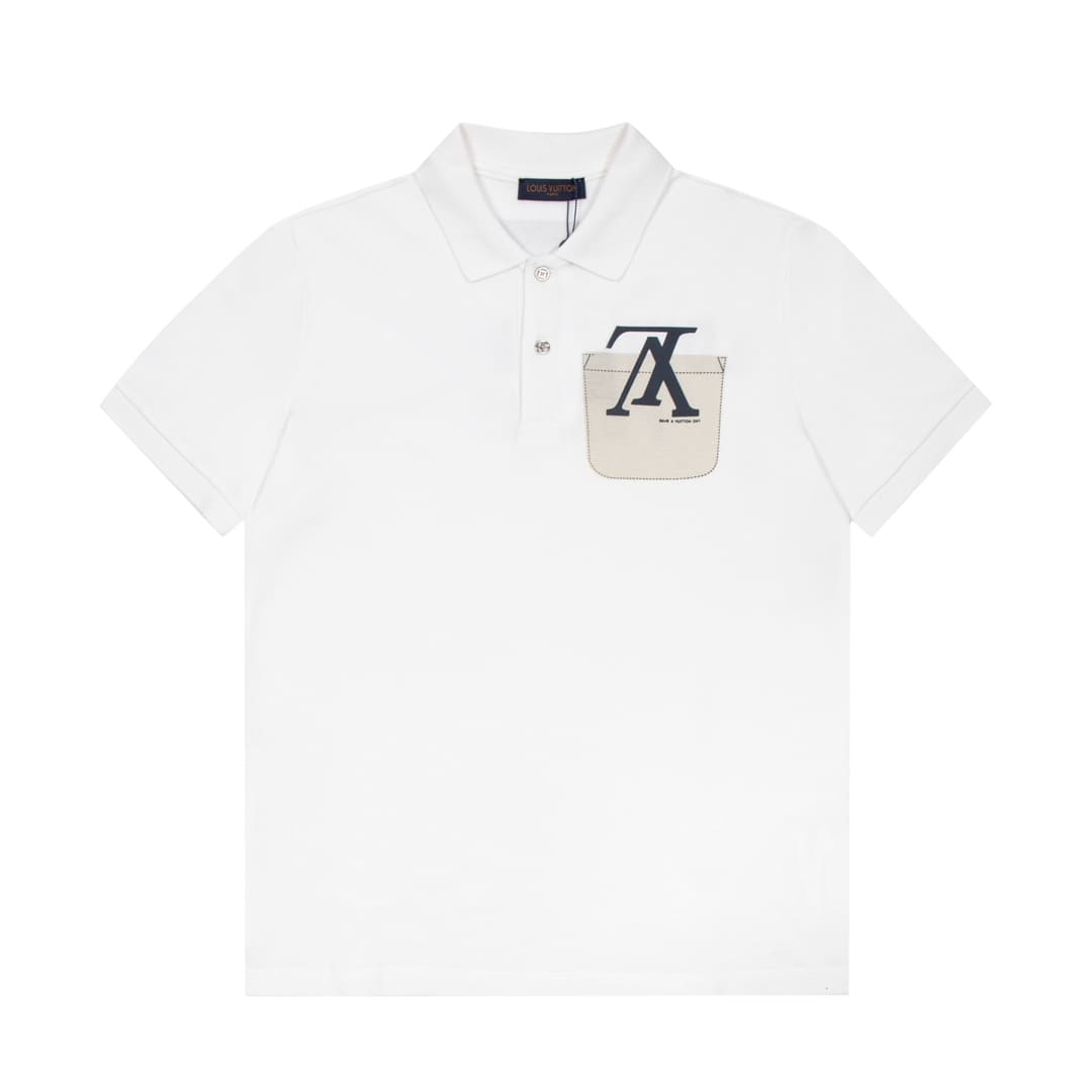 ÁO LOUIS VUITTON POLO SHIRT MÀU TRẮNG UNISEX