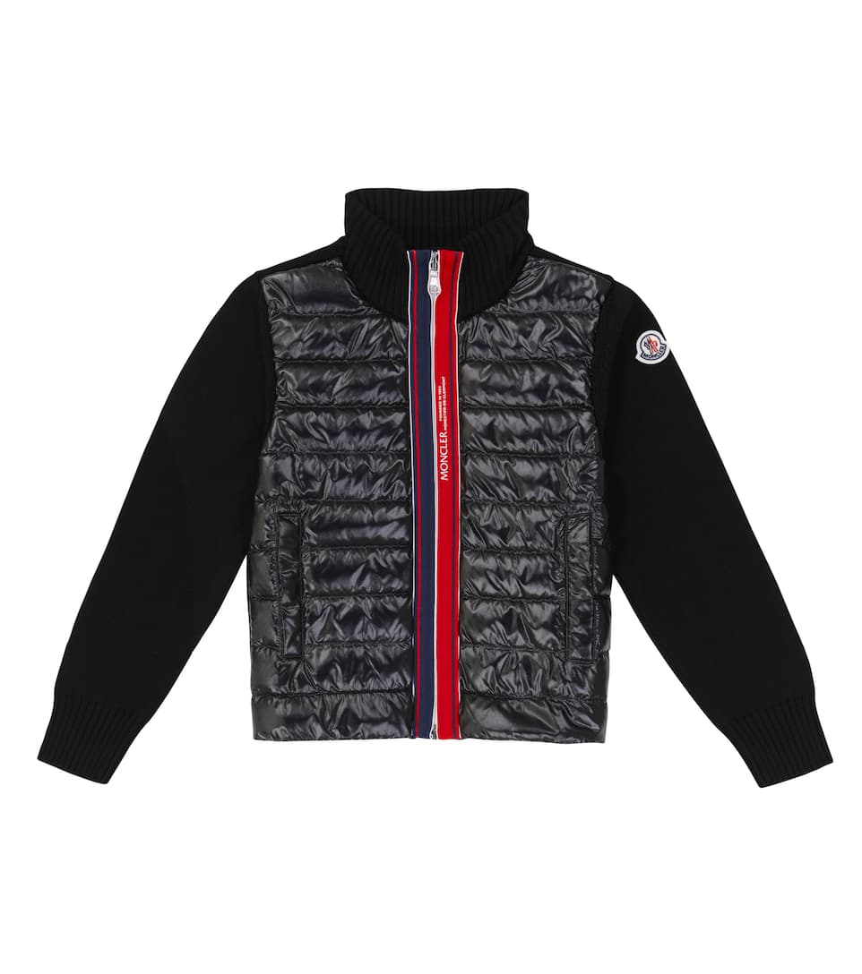 ÁO MONCLER ENFANT Down and cotton cardigan 9 -16 years