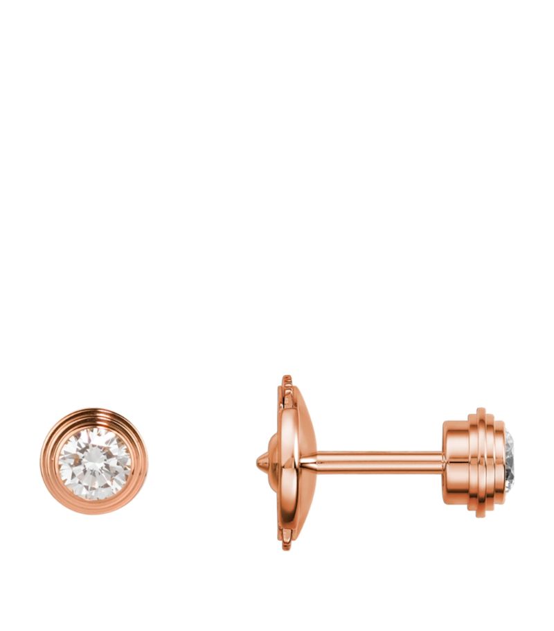 Bông tai CARTIER Medium Rose Gold and Diamond Cartier d'Amour Earrings vàng hồng 18K