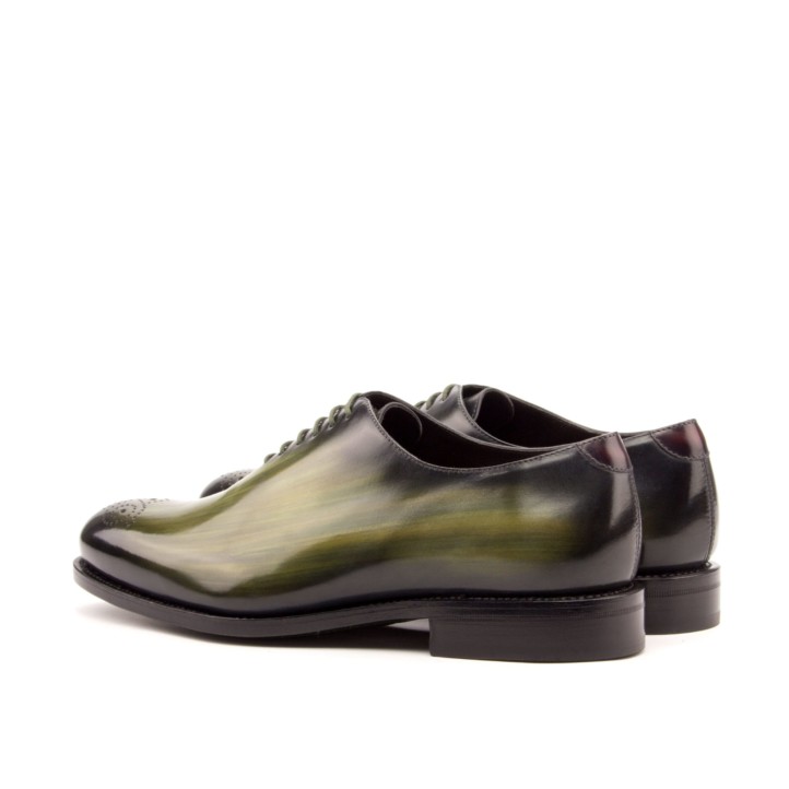 HENDERSON SHOES PERSONALIZATION CARLOS Green Patina Wholecuts HANDCRAFTED SHOES