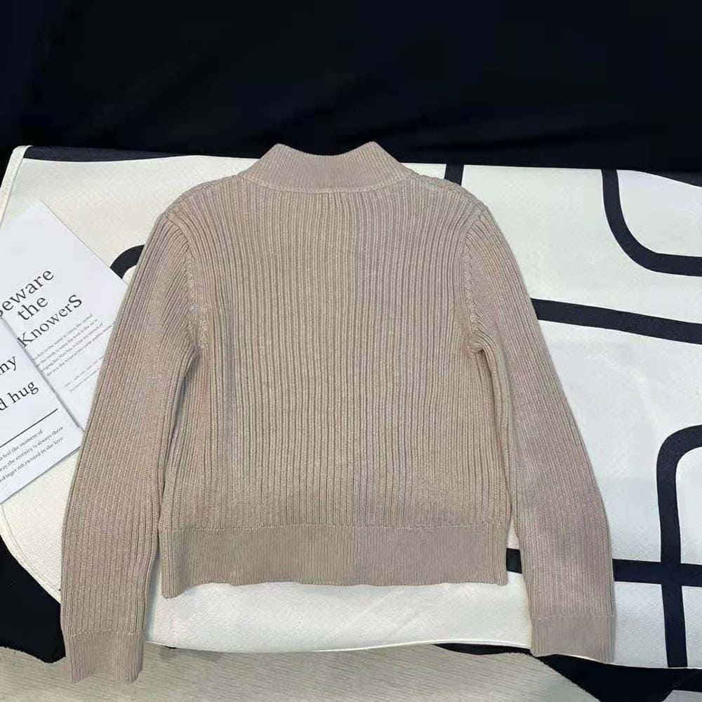 ÁO Miu Miu Women Cashmere Cardigan with Knit Logo Patch