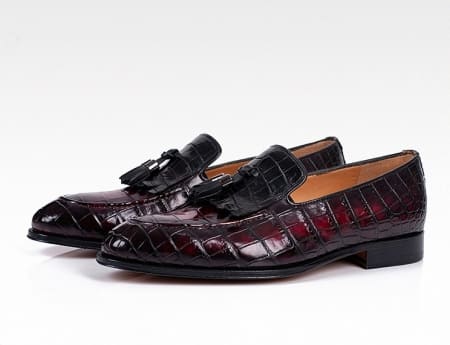 Giày lười nam Alligator Tassel Loafer da cá sấu Alligator