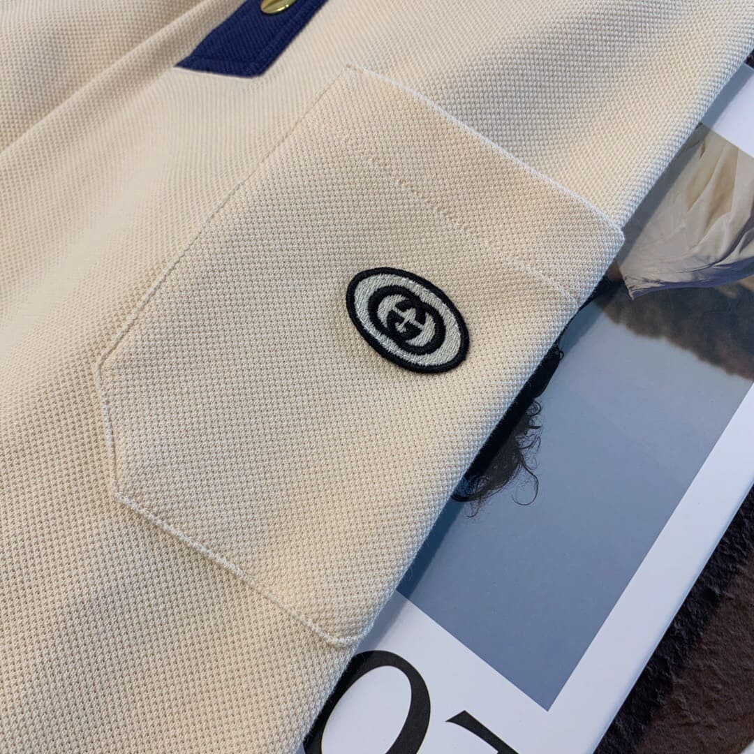 ÁO GUCCI GG POLO SHIRT WHITE