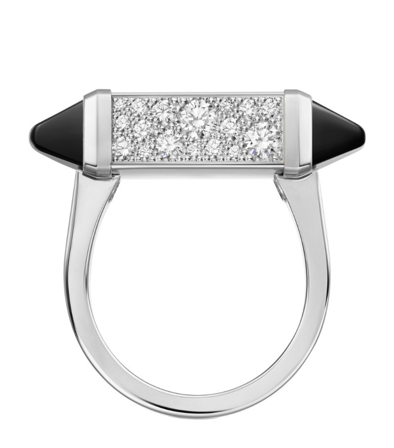 Nhẫn CARTIER White Gold, Diamond and Onyx Les Berlingots de Cartier Ring vàng trắng 18K