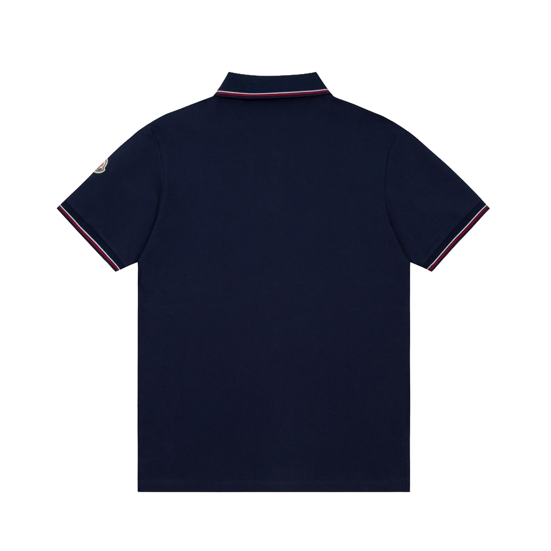 ÁO MONCLER Collar Logo Polo-Shirt
