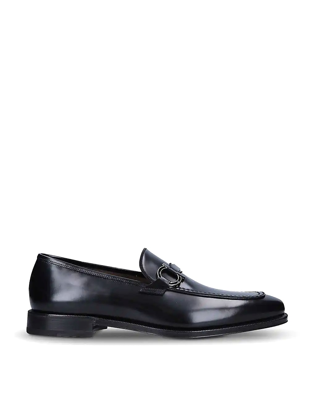 GIÀY SALVATORE FERRAGAMO Rolly logo-bit leather loafers