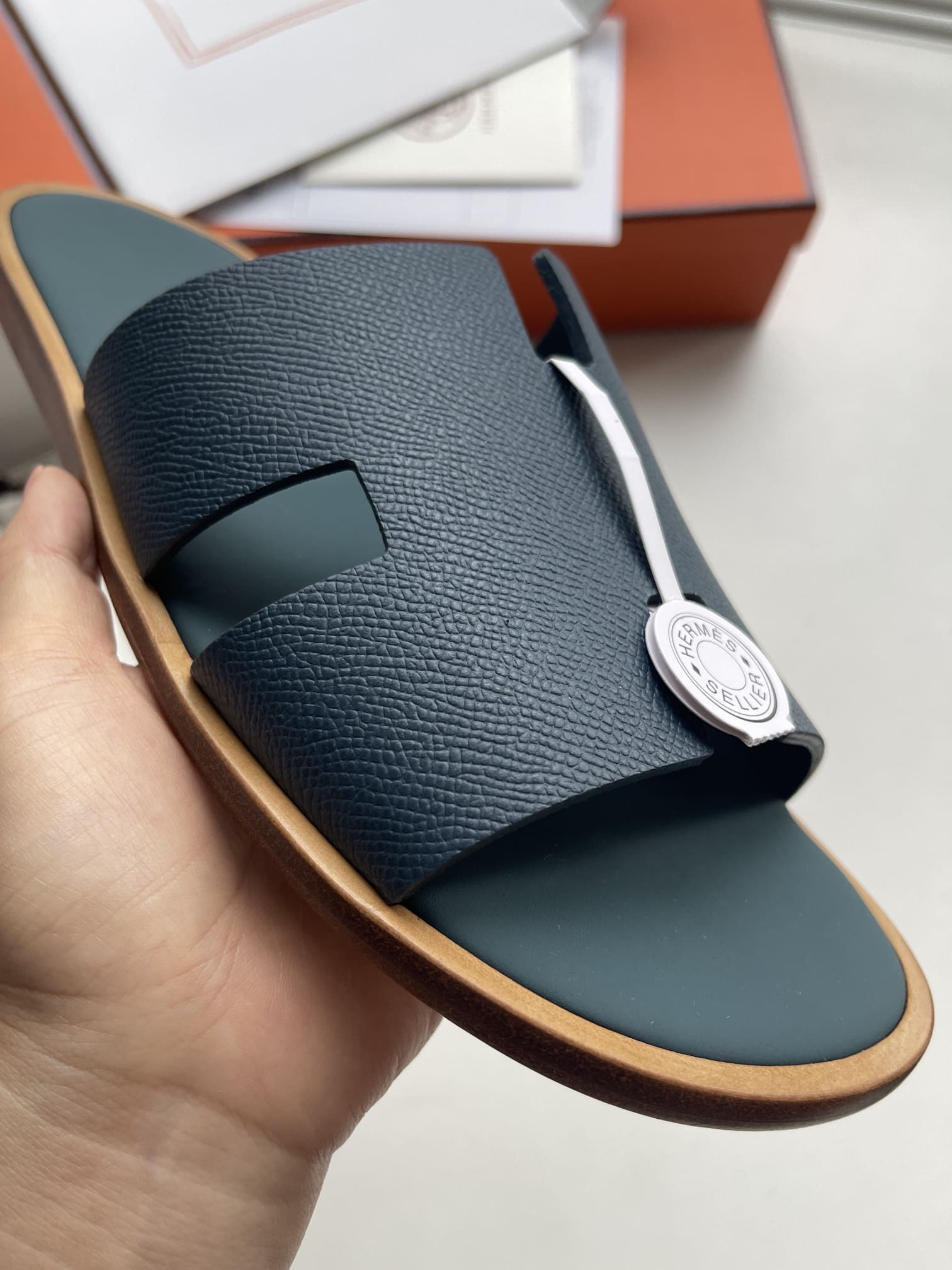DÉP HERMES IZMIR BLUE H SANDAL AAA