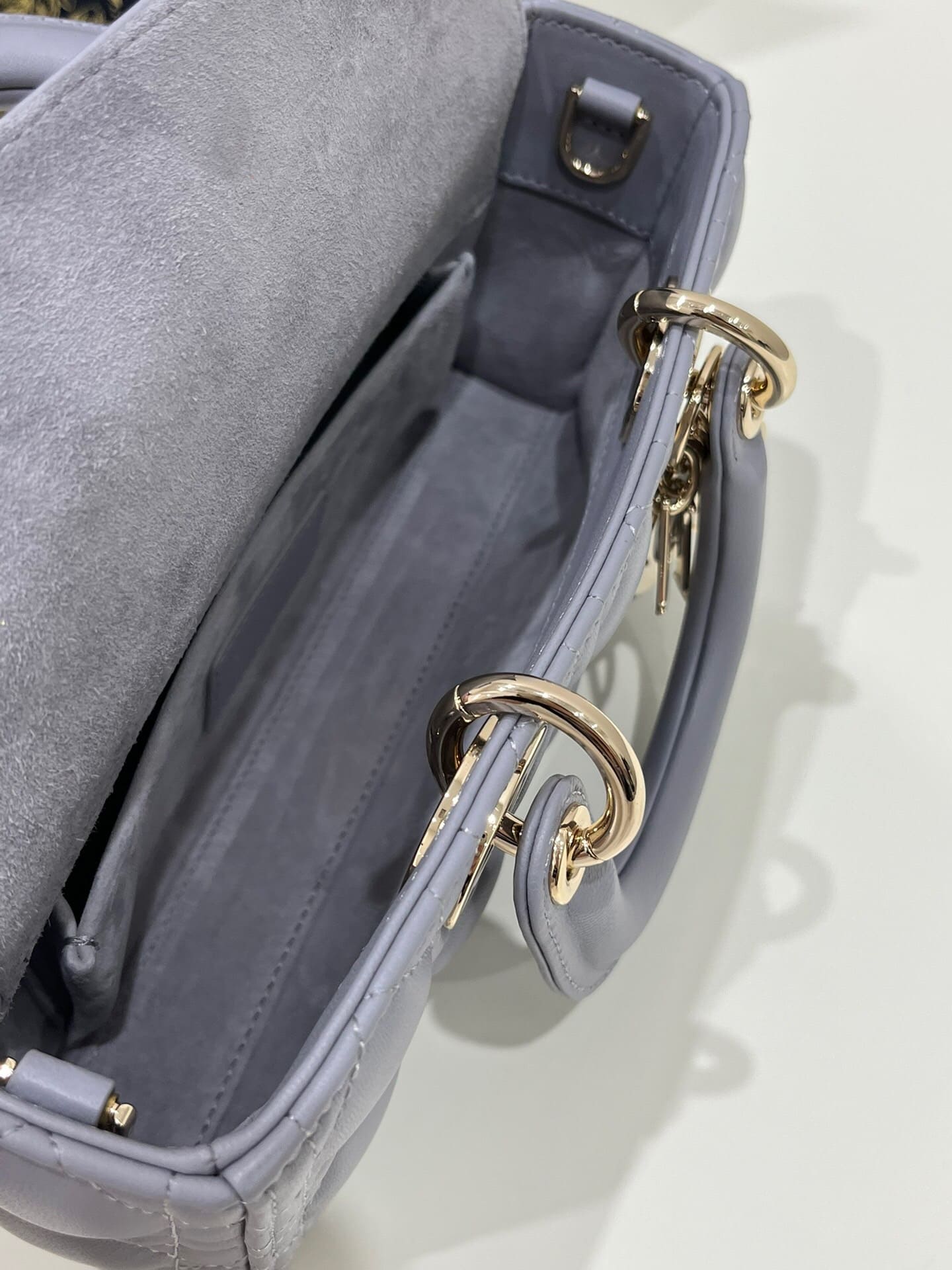 TÚI CHRISTIAN DIOR Lady D-Joy Bag Bright Elephant Cannage Lambskin