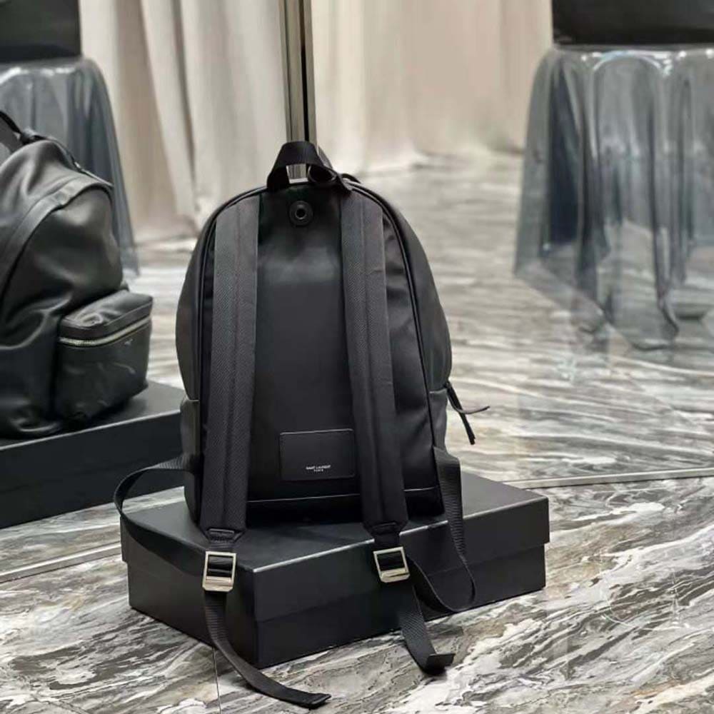 BALO Saint Laurent YSL City Backpack in Matte Leather