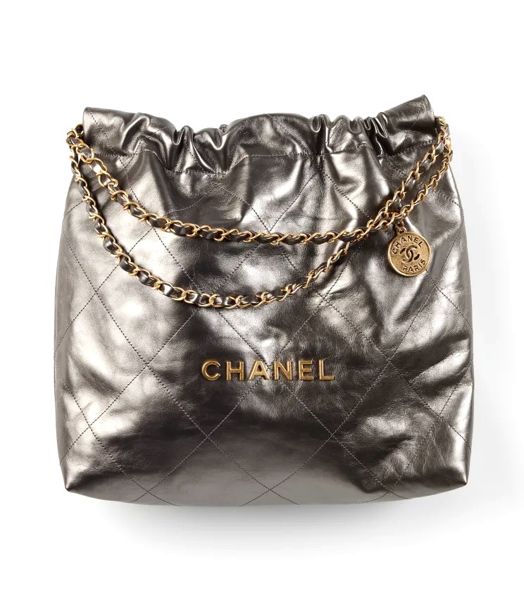 TÚI CHANEL 22 GOLD METAL RUTHENIUM BUCKLE
