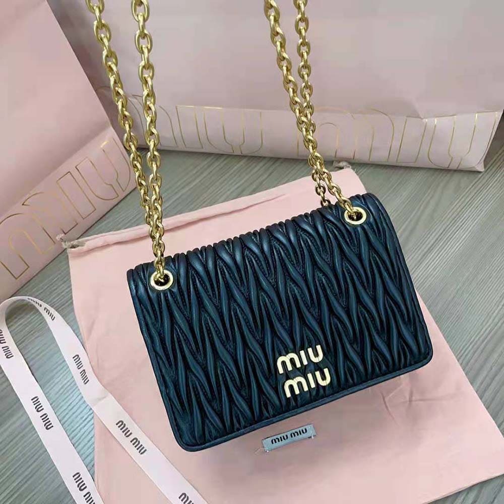 Ví Miu Miu Women Matelassé Nappa Leather Mini-bag-Black