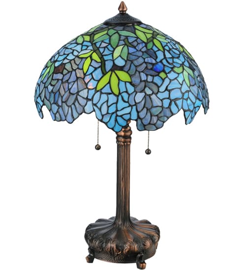 ĐÈN BÀN TIFFANY WISTERIA MÀU XANH