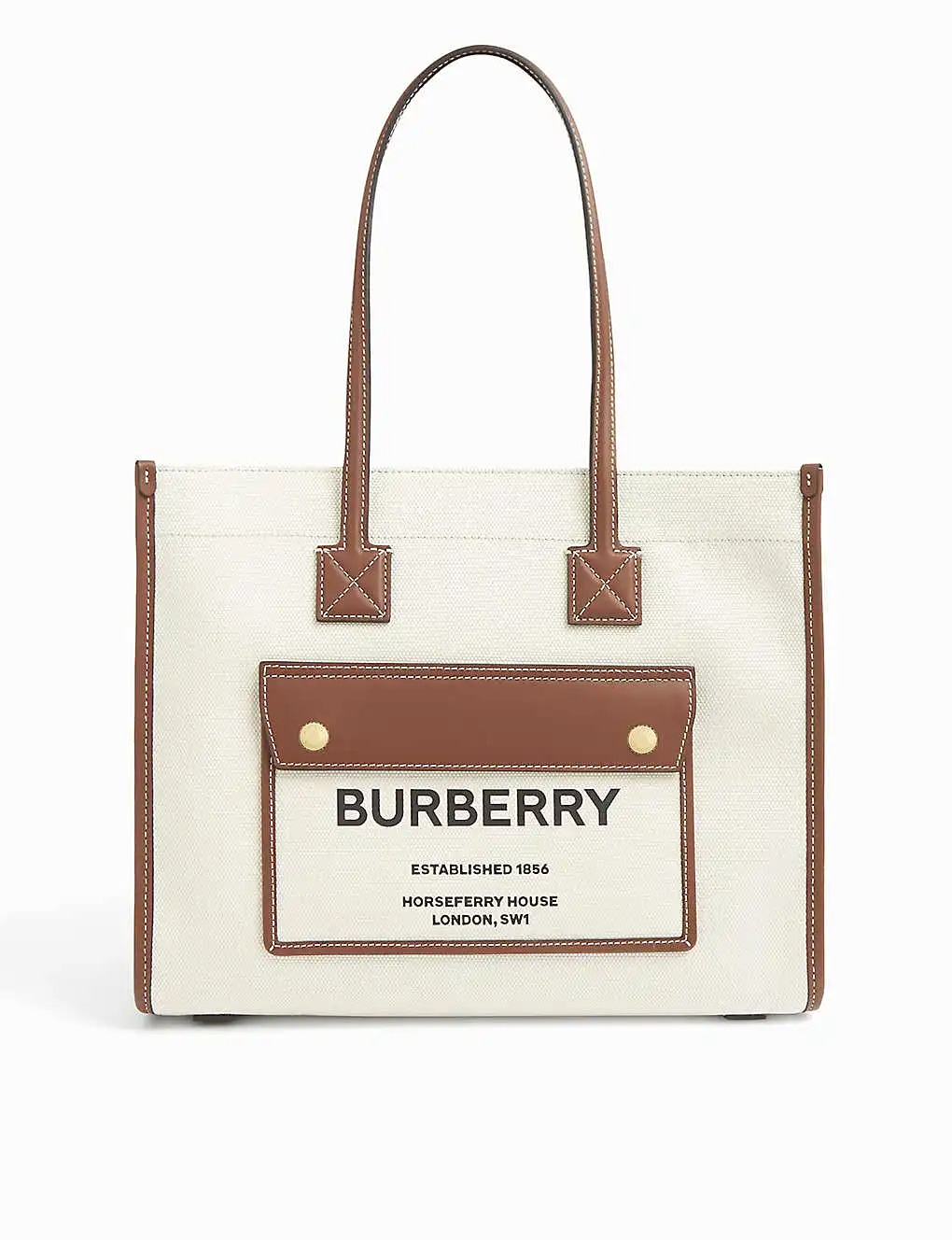 Actualizar 46+ imagen burberry logo canvas tote