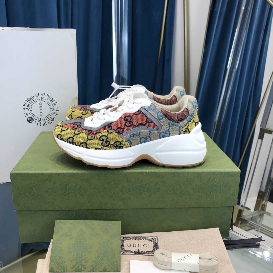 GIÀY GUCCI RHYTON GG ITALIA SNEAKERS SHOES UNISEX