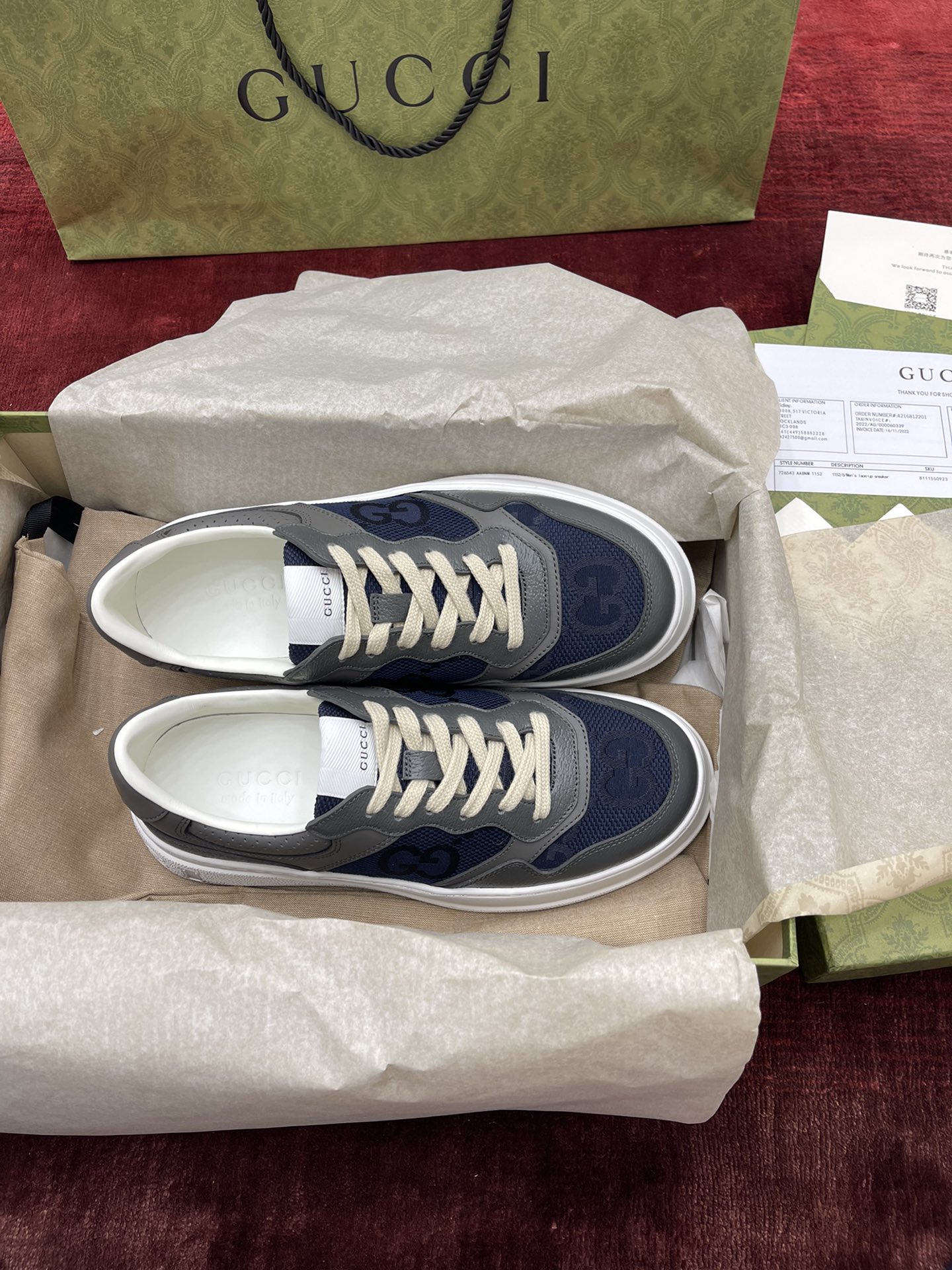 GIÀY GUCCI GG SNEAKER SHOES AAA