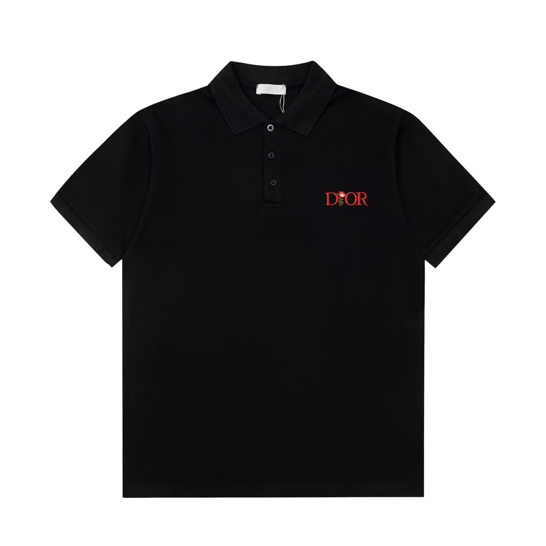 ÁO DIOR POLO SHIRT MÀU ĐEN UNISEX