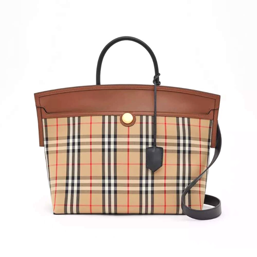 Introducir 30+ imagen burberry top handle bag