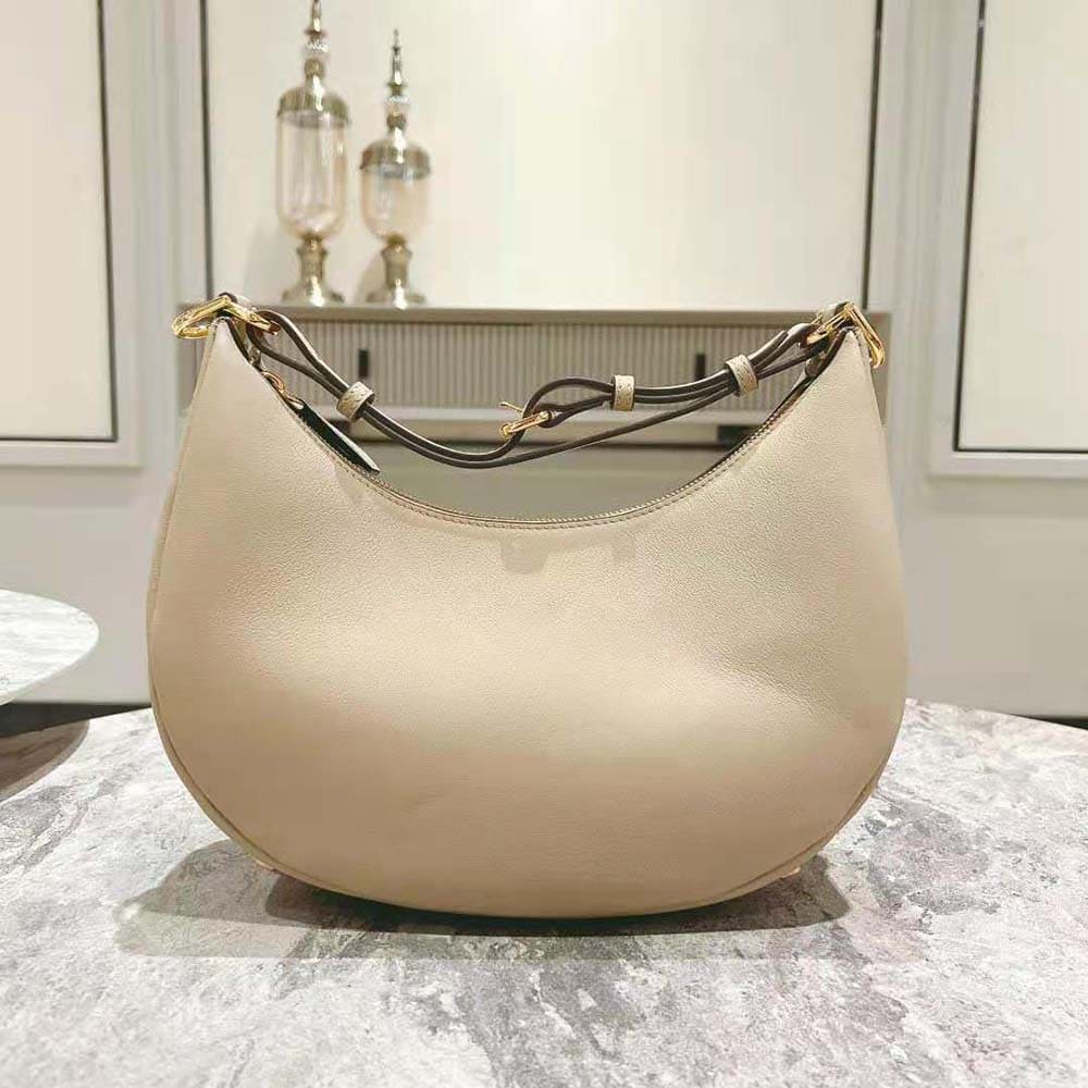 TÚI FENDI Women Fendigraphy Small Mint Beige Leather Bag