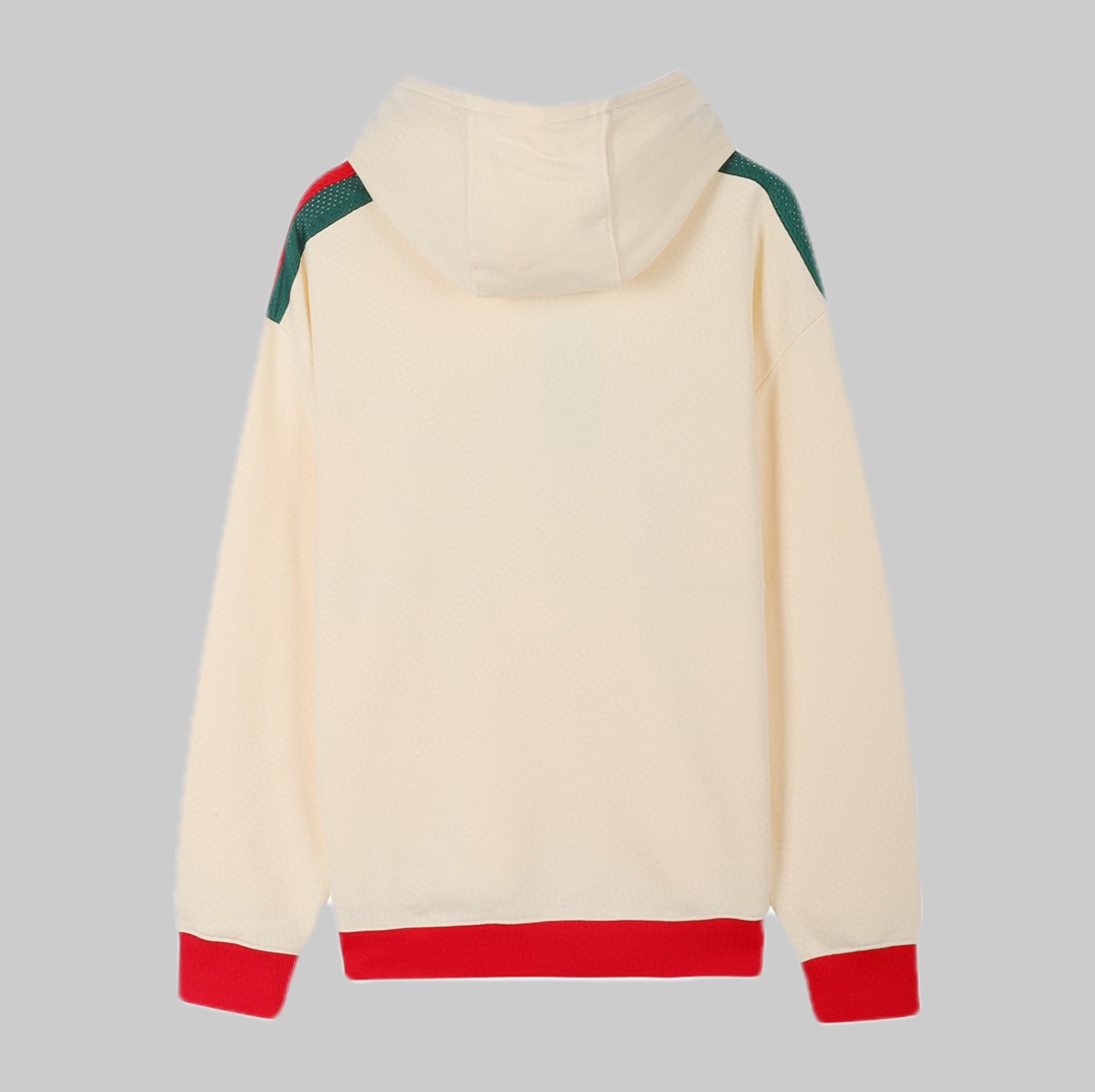 ÁO GUCCI GG Logo Chest Sweater Hoodie White