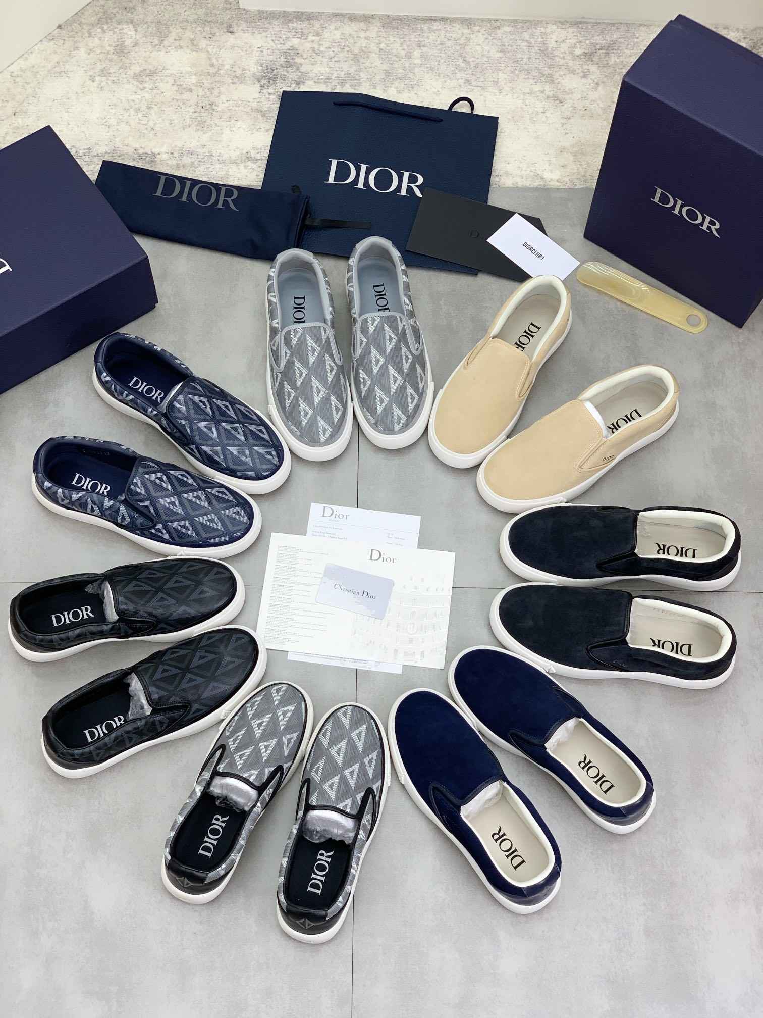 Christian dior slip on shoes outlet