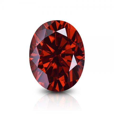 KIM MOISSANITE Màu đỏ VVS1 Oval Cut Moissanite Synthetic(giá liên hệ)