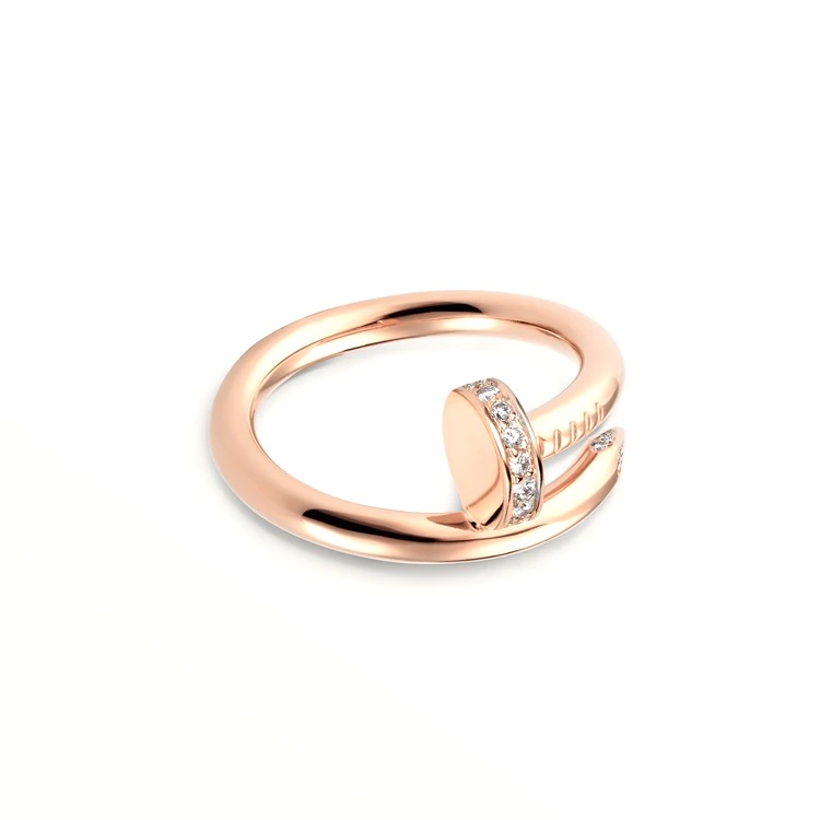 Nhẫn Cartier JUSTE UN CLOU RING Rose Gold 18K Diamonds Nhẫn Cartier Juste Un Clou Ring Rose Gold 18K Diamonds