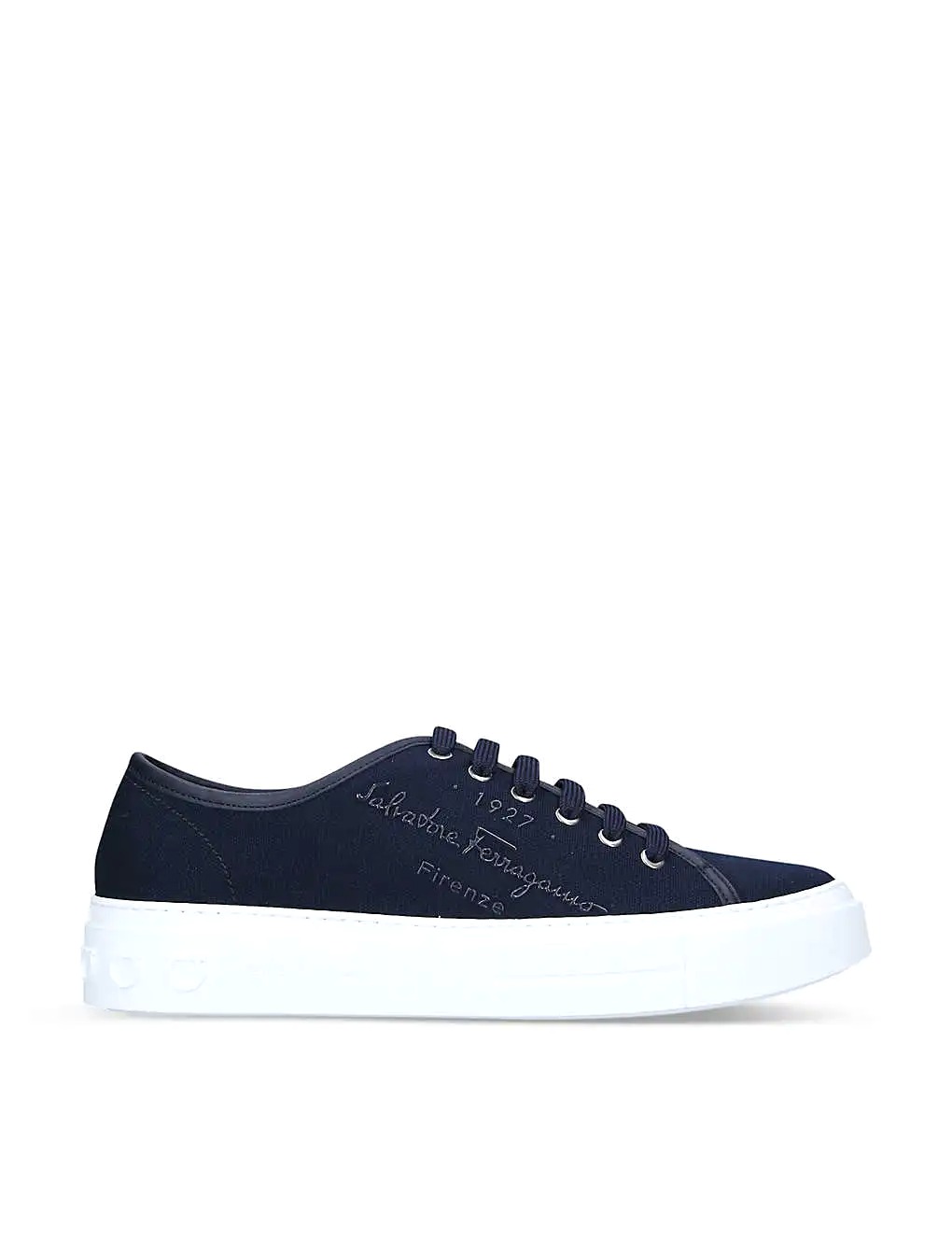 GIÀY SALVATORE FERRAGAMO Mediterr Eco recycled and organic-cotton trainers